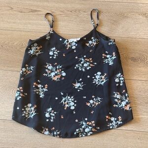 Pink Republic Black Floral Camisole